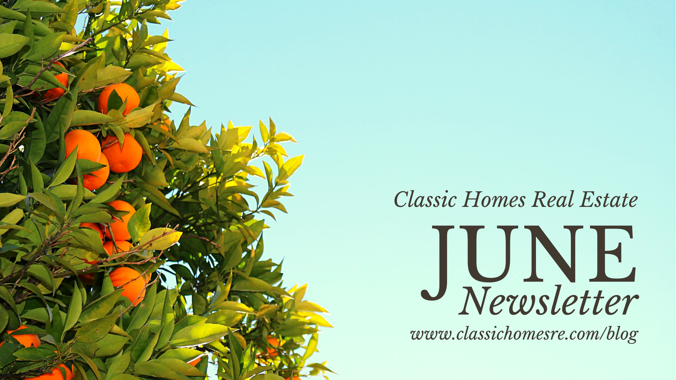 Classic Homes Real Estate Newsletter - Month of June